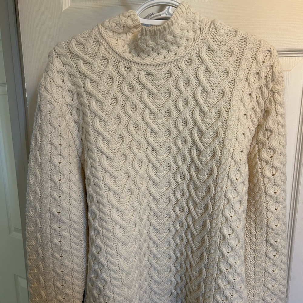 Cable Knit Cream Sweater